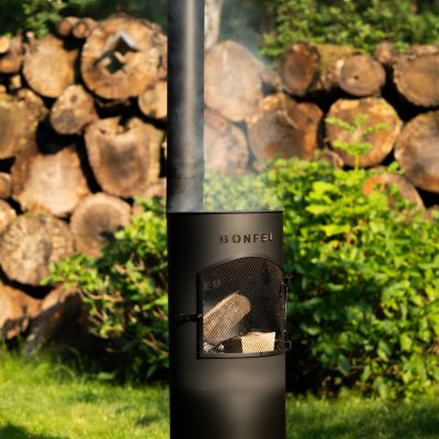 16. BF Bongiano LP rostiger Gartenkamin