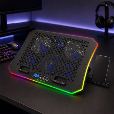 14. ESPERANZA Gaming-Kühlständer mit RGB-Handyhalterung GALERNE EGC109