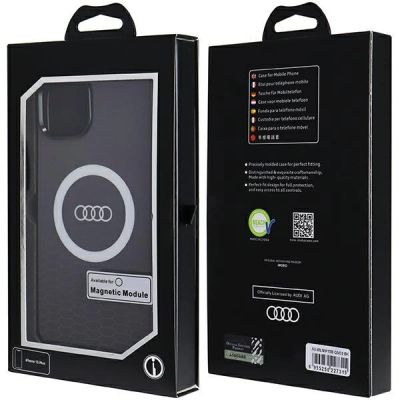 7. Audi IML Big Logo MagSafe Hülle für iPhone 15 Plus / 14 Plus – Schwarz