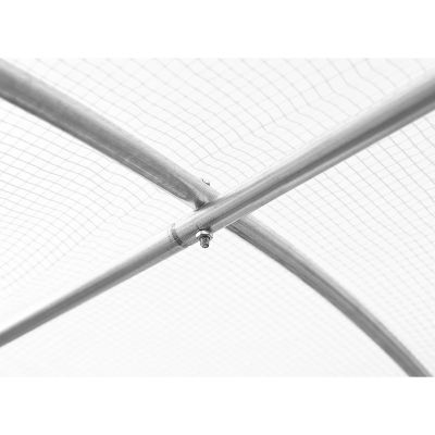 15. Gewächshaus-Gartentunnel 200x200x200CM PE-Konstruktion Weißer Stahl