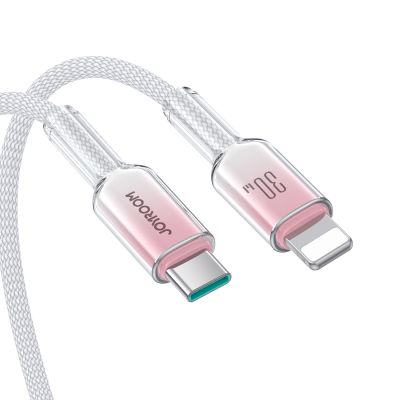 7. Joyroom S-A42 Crystal-Clear Series 30W USB-C – Lightning Kabel 1,2 m – Weiß
