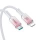 7. Joyroom S-A42 Crystal-Clear Series 30W USB-C – Lightning Kabel 1,2 m – Weiß