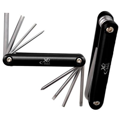 2. 8-in-1 XQMAX PRO SCHWARZES FAHRRADREPARATURWERKZEUGSET