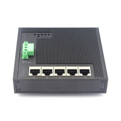 7. Digitus 5-Port Gigabit Ethernet Netzwerk-Switch, flach, industrietauglich, unmanaged