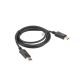 2. Lanberg CA-DPDP-10CC-0018-BK Kabel (DisplayPort Stecker - DisplayPort Stecker; 1,8 m; schwarz)