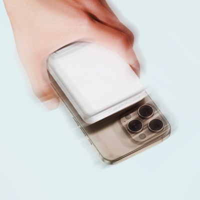 19. Powerbank Wozinsky WLWP-10KA0Y3WS 22,5W PD Qi2 10000 mAh, mit Ständer, 1x USB-A, 1x USB-C - weiß