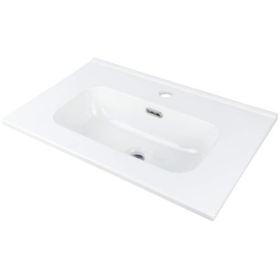 Keramik-Einbauwaschbecken mit Platz für eine Armatur – 60 cm