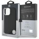 8. Mercedes Silikonhülle mit Ton-in-Ton-Logo und Holzoptik (MagSafe) für iPhone 16 Pro Max – Schwarz