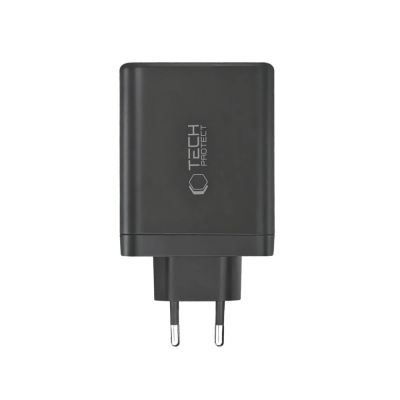 4. Tech-Protect NC120W-GAN 4-Port 120W Wandladegerät – Schwarz
