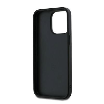 6. DKNY Wrist Strap Stock Logo Hülle für iPhone 15 Pro Max – Schwarz