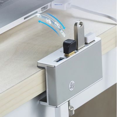 5. Orico MH4PU Hub Klemmmontage 4x USB-A 3.0 - Silber