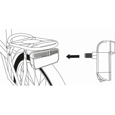 2. DUNLOP 3 LED SMD RÜCKLICHT FÜR FAHRRÄDER, DYNAMISCH BETRIEBEN