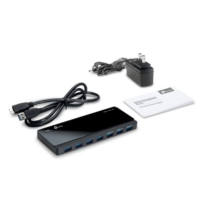 3. TP-LINK UH700 Hub (7x USB 3.0; schwarz)