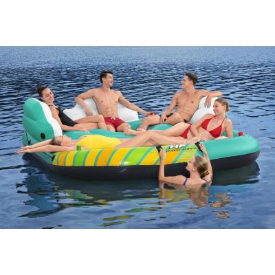 9. Bestway 43407 Pool- und Strandinsel, mehrfarbig, einfarbig, PVC