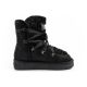 4. D.Franklin Damen Winter Schneestiefel, modisches Fellfutter, schwarz hoch
