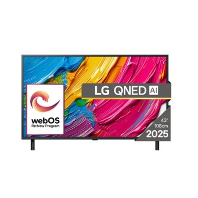 8. LG 43QNED80A3A 43" Smart TV webOS 25" UHD Schwarz