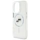 6. Karl Lagerfeld IML Metal Karl&Choupette Head MagSafe Hülle für iPhone 16 Pro Max - Weiß