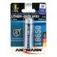 5. Ansmann 1307-0003 Akku für den Heimgebrauch, wiederaufladbarer 18650 Lithium-Ionen-Akku (Li-Ion)