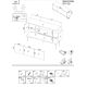 4. 3D-TV-Schrank MOUNTAIN 154x40x55 schwarz + gold