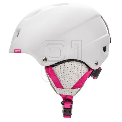 12. Meteor Kiona Skihelm Weiß/Rosa 24850-24852