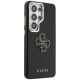 4. Guess Hülle mit genarbtem, großem 4G-Metalllogo für Samsung Galaxy S26 Ultra – Schwarz