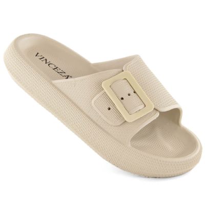 9. Vinceza W JAN308 beige Flip-Flops mit Schnalle