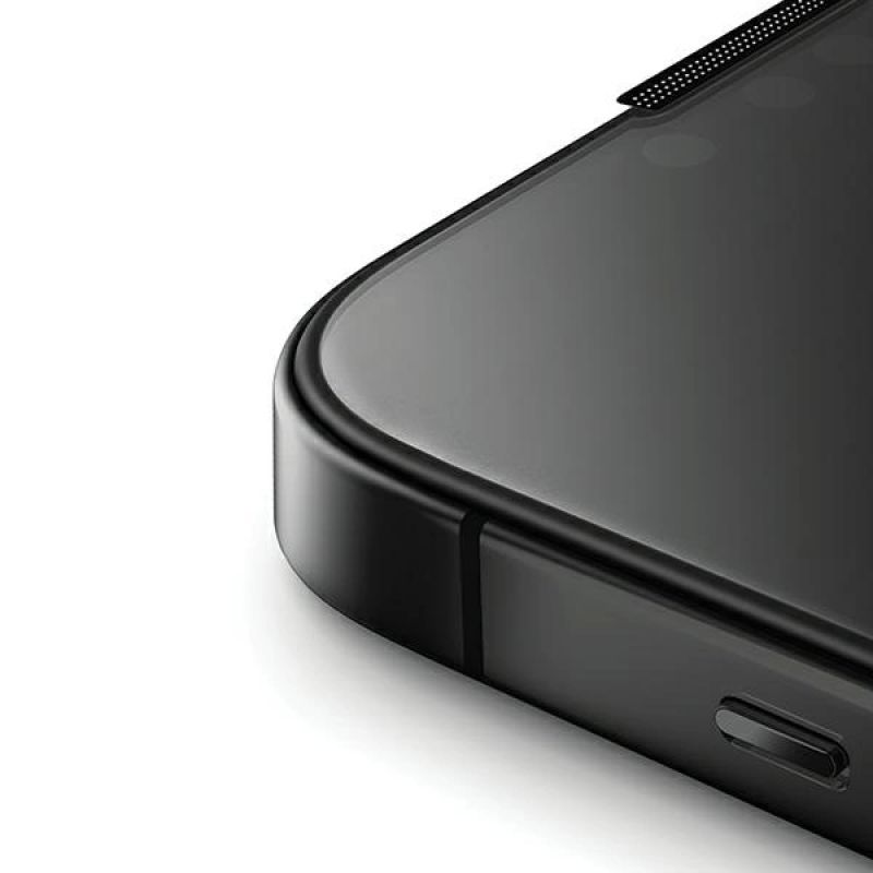 3. Uniq Optix Privacy gehärtetes Glas für iPhone 15 Pro mit Applikator