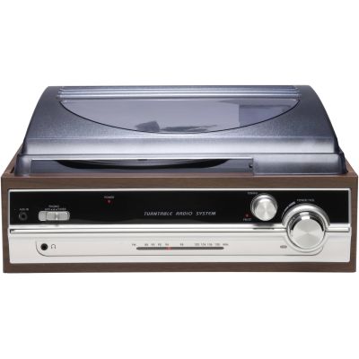 10. Denver VPR-190MK2 Retro-Plattenspieler mit Radio und eingebauten Lautsprechern