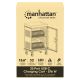7. Manhattan 102353 Schrank für mobile Geräte, mobiler Geräteverwaltungswagen, Grau