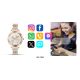 21. VELTORI VT350-1 Damen-Smartwatch mit roségoldenem Armband