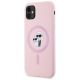 2. Karl Lagerfeld Silikon Karl&Choupette MagSafe iPhone 11 Hülle - Rosa