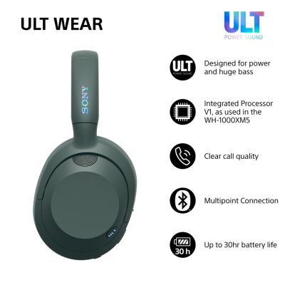 45. SONY WH-ULT900NH graugrüne Kopfhörer