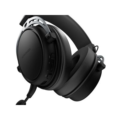 12. GENESIS Toron 706 Kabelgebundenes & kabelloses Gaming-Headset mit Bügel, USB Typ-C, Bluetooth, Schwarz
