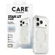 4. CARE by PanzerGlass Flagship Urban Explorer Case mit weißem MagSafe für iPhone 17 Pro – Klarer Glitzer