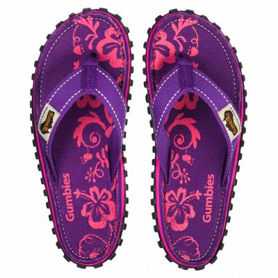 12. Gumbies Islander Canvas W Flip-Flops G-IS-WN-PUHIB