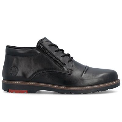 8. Bequeme Herren-Ankle-Boots aus Leder, gefüttert, schwarz, Rieker 10504-00
