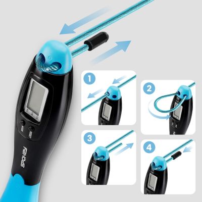 12. Springseil mit elektronischem Zähler Spokey COUNT ROPE