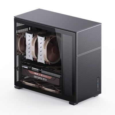 3. Jonsbo D41 MESH ATX-Gehäuse, gehärtetes Glas – Schwarz