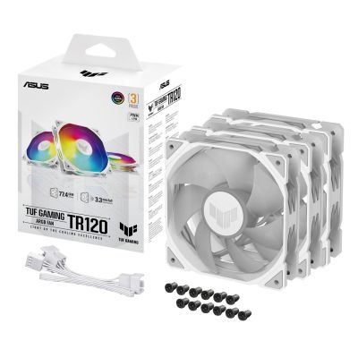 11. ASUS TUF Gaming TR120 ARGB WEISS 3-IN-1 Lüfter