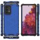 20. Wabenhülle Panzerhülle mit Gelrahmen für Samsung Galaxy A73 blau