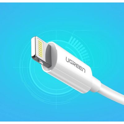 9. Ugreen US155 20728 USB-A / Lightning MFi 2,4A Kabel 1m - Weiß