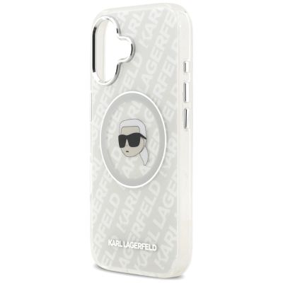 6. Karl Lagerfeld IML Karl Head Logo MagSafe iPhone 17 Hülle - Grau