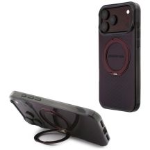 Mercedes AMG IML Double Layer Urban Line Hülle mit Ringständer und MagSafe-Funktion für iPhone 18 Pro Max / 17 Pro Max – Burgunderrot