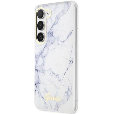 2. Guess GUHCS23MPCUMAH S23+ S916 weiß/weißes Hardcase Marble