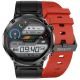 Gravity GT21-6 Smartwatch + rotes Silikonarmband