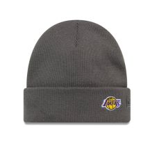 New Era NBA LA Los Angeles Lakers Mini-Logo Strickmütze mit dunkelgrauem Bündchen - 60691118