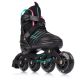 3. Meteor Rollschuhe L 38-43 Buzzy Schwarz/Pink/Mint
