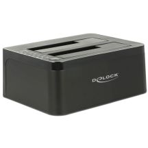 DeLOCK 62661 Festplatten-Dockingstation USB 3.2 Gen 1 (3.1 Gen 1) Typ-B Schwarz