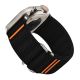 2. Tech-Protect Nylon Slip Strap für Apple Watch 44 / 45 / 46 / 49 mm - Schwarz
