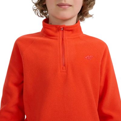 5. Fleece-Sweatshirt für Jungen 4F M058 rot 4FJWAW25UFLEM058 62S